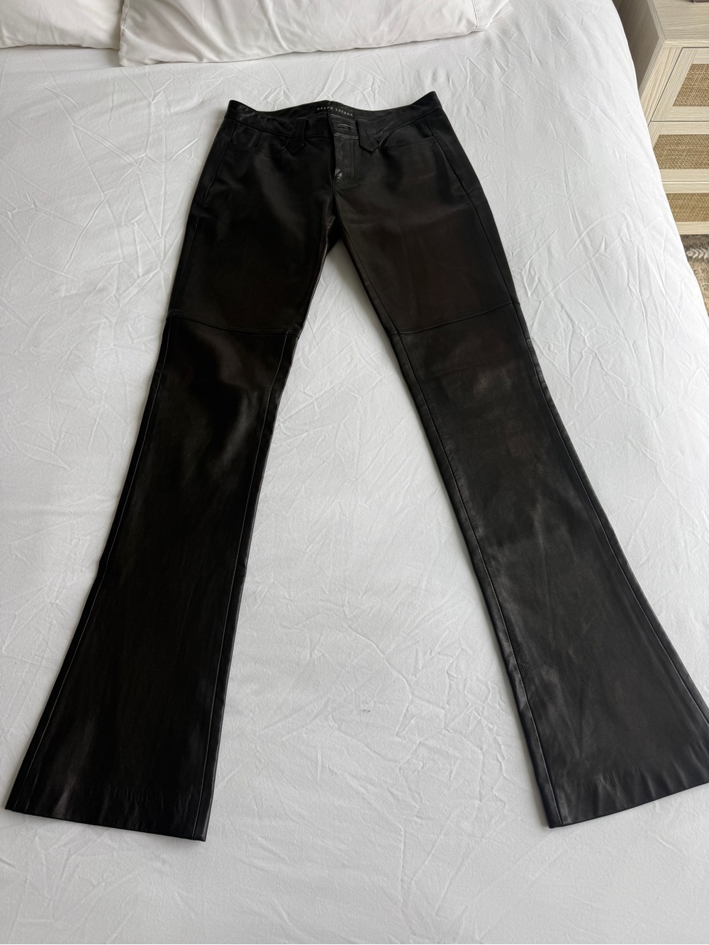 Ralph Lauren Black Leather Pants size 4